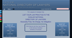 Desktop Screenshot of canlaw.org