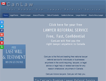 Tablet Screenshot of canlaw.com